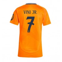 Camisa de Futebol Real Madrid Vinicius Junior #7 Equipamento Secundário Mulheres 2024-25 Manga Curta